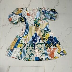 Floral Patchwork Dress
